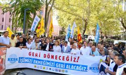 KESK, Adalet Bakanlığı Önünden Seslendi: KHK İle İhraç Edilen Üyelerimiz Derhal Görevlerine İade Edilmelidir