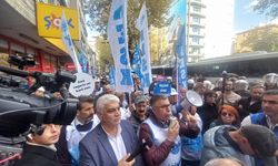 KESK'li KHK'lilerin Adalet Bakanlığına Yürüyüşü Polis Tarafından Engelleniyor