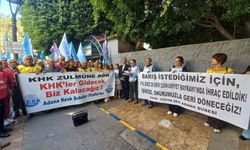 Adana'da 29 Ekim 2016'da Cumhuriyet Bayramında İhraç Edilen KESK'li KHK'liler Yürüdü