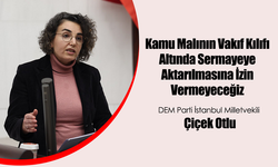 DEM Partili Çiçek Otlu: Kamu Malının Vakıf Kılıfı Altında Sermayeye Aktarılmasına İzin Vermeyeceğiz