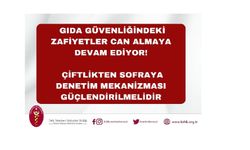 Türk Veteriner Hekimleri Birliği: Gıda güvenliğindeki zafiyetler can almaya devam ediyor