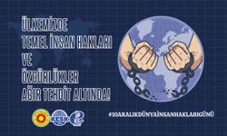 EĞİTİM SEN: Ülkemizde Temel İnsan Hakları ve Özgürlükler Ağır Tehdit Altında!
