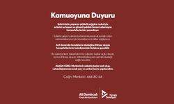 YÜREĞİR BELEDİYESİ’NDEN KAMUOYUNA DUYURU