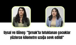 Uysal ve Güneş: "Şırnak’ta tutuklanan çocuklar yüzlerce kilometre uzağa sevk edildi"