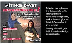 Suriye’de Alevilere ve Tüm Halklara Yönelik Katliamın 1. Yılında Samandağ’a Miting Çağrısı