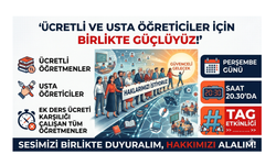 Eğitimde Görünmeyen Emek: Ücretli Öğretmenler ve Usta Öğreticiler Sosyal Medyada Ses Yükseltecek