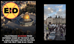 İsrail, bayram namazı kılmak için Mescid-i Aksa'ya gitmek isteyen Filistinlilere saldırdı