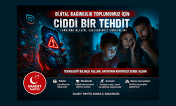 Saadet Partisi Adana’dan “dijital bağımlılık” uyarısı: “Toplum için ciddi tehdit”