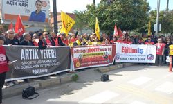 Fatma Nur Çelik için Adana’da eğitim sendikaları kitlesel yürüyüş ve ortak basın açıklaması gerçekleştirdi