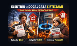 Elektrik ve Doğal Gaza Çifte Zam: 4 Nisan’dan İtibaren Geçerli