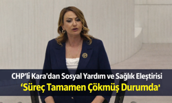 CHP’li Nermin Yıldırım Kara, Sosyal Yardımlar Yetersiz, Sağlık Hizmetleri Çökmüş Durumda