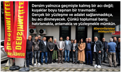 Adana’da Dersim Tertelesi Anması: “Unutmadık, affetmedik, yüzleşme istiyoruz”