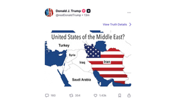Trump’tan İran paylaşımı: “United States of the Middle East?” tartışma yarattı