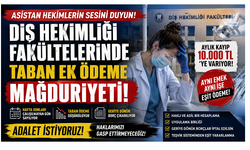 Diş Hekimliği Fakültelerinde Asistan Hekimler Taban Ek Ödeme Mağduriyeti Yaşıyor