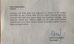 Kılıçdaroğlu’ndan TBMM’ye CHP Grup Toplantısı Yazısı