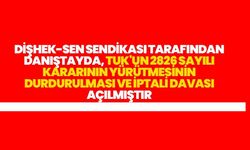Dişhek-Sen'den TUK'un 2826 Sayılı Kararına Danıştay'da İptal Davası