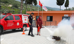 HAMZABEYLİ YANGIN EĞİTİMİ İLE DAHA DA GÜVENLİ BİR HALE GELDİ