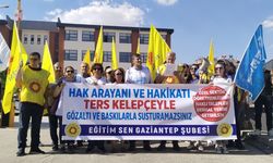 Eğitim Sen Gaziantep Şube Başkanı Ömer Parlakçı: “Öğretmenlerin hak arama mücadelesi gözaltılarla engellenemez”