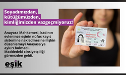 EŞİK’ten AYM’ye tepki: “Soyadımızdan, kimliğimizden, kütüğümüzden vazgeçmiyoruz!”