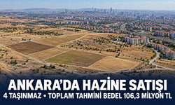 Ankara’da dört taşınmazdaki Hazine payı satışa çıkıyor: Tahmini bedel 106,3 milyon TL