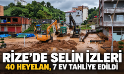 Rize’yi sağanak vurdu: 40 heyelan, su baskınları ve tahliyeler
