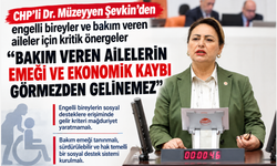 Şevkin’den engelli bireyler ve bakım veren aileler için iki ayrı önerge