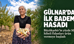 Mersin Büyükşehir’in badem fidanları Gülnar’da ilk ürünlerini verdi