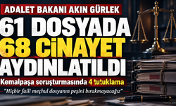 Gürlek: “61 dosyada 68 cinayeti faili meçhul olmaktan çıkardık”