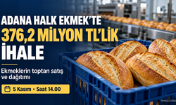 Adana Halk Ekmek’in satış ve dağıtımı için 376,2 milyon liralık ihale