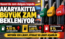 Akaryakıta Kasım Zammı Kapıda: Benzine 4,15 TL, Motorine 3,60 TL, LPG’ye 9 TL Artış Bekleniyor