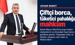 Ayhan Barut: “Çiftçi borca, tüketici pahalılığa mahkûm”