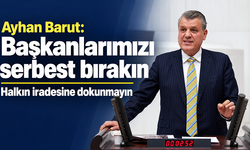Ayhan Barut’tan Meclis’te Vahap Seçer ve tutuklu başkanlar için çağrı: “Serbest bırakın”