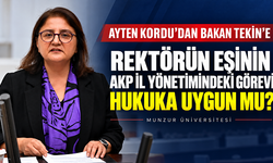 Rektörün eşinin AKP il yönetimindeki görevi Meclis gündeminde: Kordu’dan Bakan Tekin’e sorular