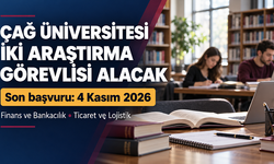 Çağ Üniversitesine iki araştırma görevlisi alınacak: Son başvuru 4 Kasım