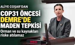 Aliye Coşar’dan COP31 tepkisi: Demre’de orman ve su kaynakları risk altında
