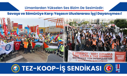 Tez-Koop-İş’ten 100’e Yakın Limandaki Savaş Karşıtı Greve Destek