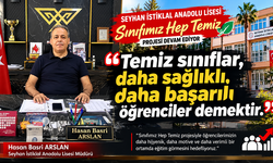 Seyhan İstiklal Anadolu Lisesi’nde Ayın Şampiyonu 11-D Oldu: Hedef Temizlik Kültürünü Tüm Okullara Yaymak