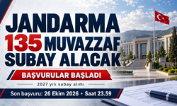 Jandarma 135 muvazzaf subay alacak: Başvurular başladı