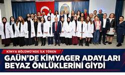 GAÜN’de kimyager adayları beyaz önlüklerini ilk kez törenle giydi