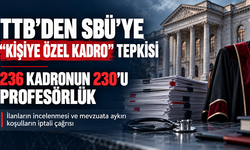 TTB’den SBÜ’ye “kişiye özel kadro” tepkisi: 236 kadronun 230’u profesörlük
