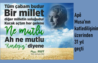 Musa Anter (Apê Musa), Katledilmesinin Üzerinden 31 Yıl Geçti