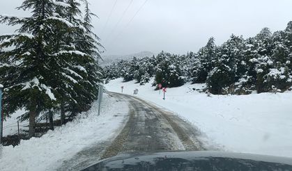 Toroslar’ın tepeleri karla kaplandı
