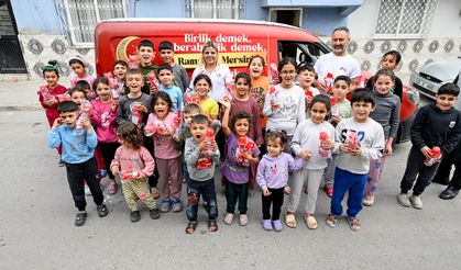Mersin Büyükşehir Belediyesi 60 bin çocuğun yüzünü güldürdü