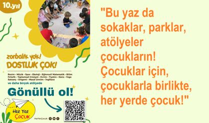 Zorbalığa Karşı Oyun, Yalnızlığa Karşı Dayanışma: Her Yer Çocuk Bu Yaz da Mahallelerde!