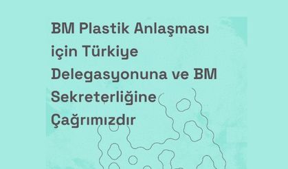 BM Plastik Anlaşması İçin Türkiye Delegasyonuna ve BM Sekreterliğine Çağrı!