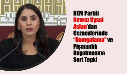 DEM Partili Nevroz Uysal Aslan’dan Cezaevlerinde “Damgalama” ve Pişmanlık Dayatmasına Sert Tepki