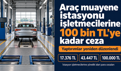 Araç muayene istasyonu işletmecilerine 100 bin TL’ye kadar ceza: Yaptırımlar yeniden düzenlendi