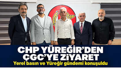 CHP Yüreğir’den ÇGC’ye ziyaret: Yerel basının sorunları ve ilçe gündemi konuşuldu
