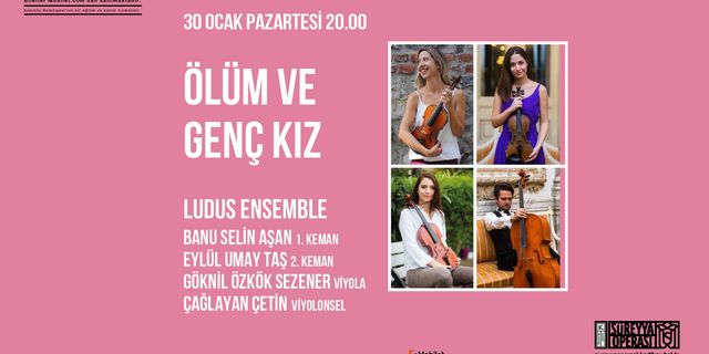 LUDUS ENSEMBLE 30 Ocak Saat 20.00’de Süreyya Operası’nda Müzikseverler ile Buluşacak 