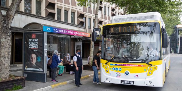 Mersin’de belediye otobüslerinin kullanımı artıyor
